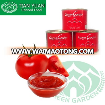 Fresh& cheapest canned tomato paste of brix 28-30% and 22-24% with 70g/198g/400g/800g/2.2kg/3KG/4.5KG