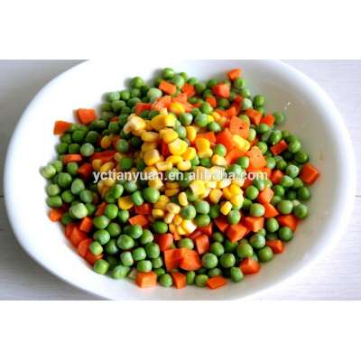 Fresh IQF mixed canned vegetable green peas carrot sweet corn potato frozen vegetable